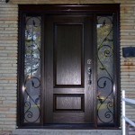 Wrought Iron Front Doors Sidelight